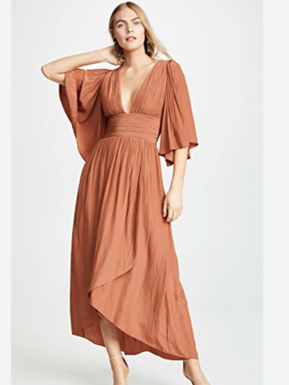Ramy Brook Kinslie Dress in Terracotta size 6